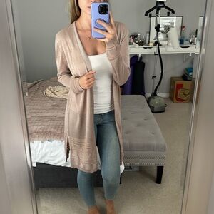 Sparkly mauve cardigan